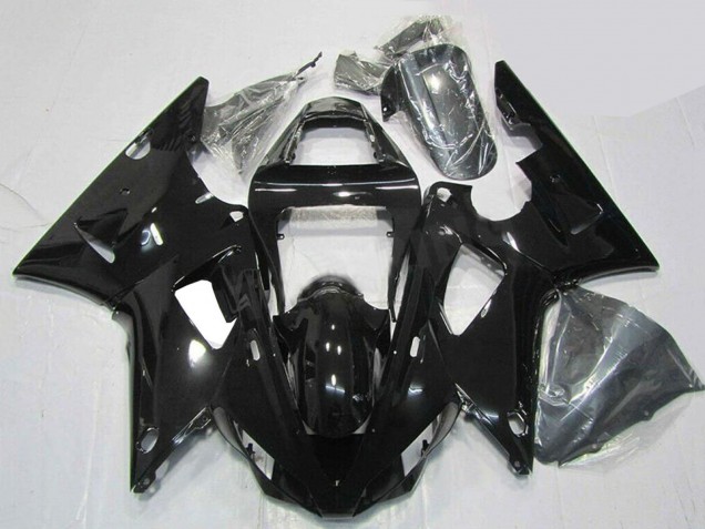 2000-2001 Glossy Black Yamaha YZF R1 Motorcycle Fairings Australia