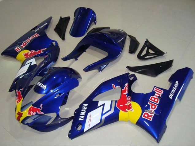 2000-2001 Blue White Yellow Red Bull Yamaha YZF R1 Motorcycle Fairings Australia