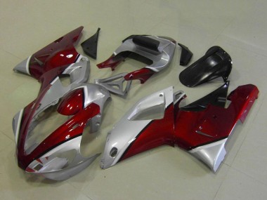 2000-2001 Silver Maroon Red Yamaha YZF R1 Motorcycle Fairings Australia