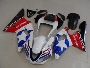 2000-2001 White Red Blue Black Corse Yamaha YZF R1 Motorcycle Fairings Australia