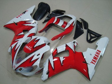 2000-2001 White Red Yamaha YZF R1 Motorcycle Fairings Australia