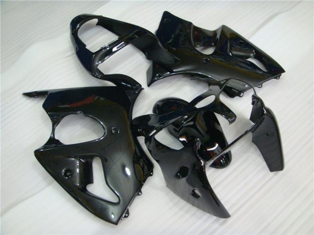2000-2002 Glossy Black Kawasaki ZX6R Motorcycle Fairings Australia