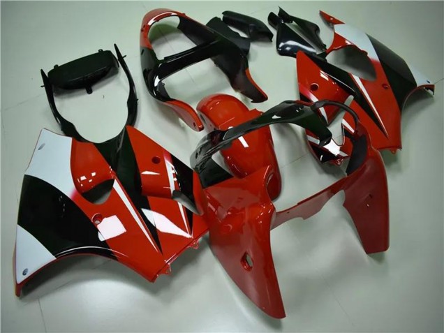 2000-2002 White Red Glossy Black Kawasaki ZX6R Motorcycle Fairings Australia
