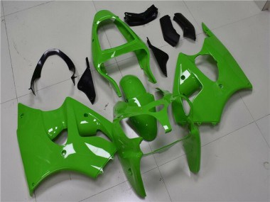2000-2002 Green Black Kawasaki ZX6R Motorcycle Fairings Australia