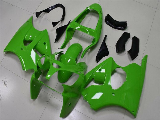 2000-2002 Green Black Kawasaki ZX6R Motorcycle Fairings Australia