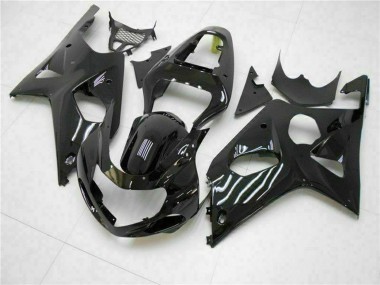 2000-2002 Glossy Black Suzuki GSXR 1000 Motorcycle Fairings Australia