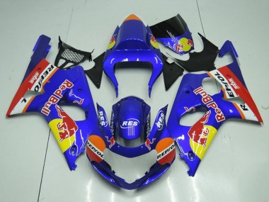 2000-2002 Blue Yellow Red Bull Repsol Suzuki GSXR 1000 Motorcycle Fairings Australia