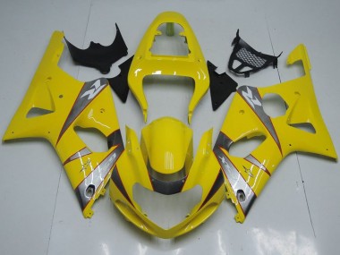 2000-2002 Yellow Silver Grey Suzuki GSXR 1000 Motorcycle Fairings Australia