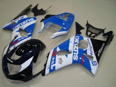 2000-2002 White Blue Glossy Black Suzuki GSXR 1000 Motorcycle Fairings Australia