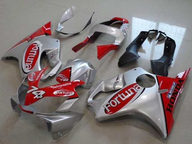 2000-2006 Silver Red Fortuna 74 Honda VTR1000 Motorcycle Fairings Australia