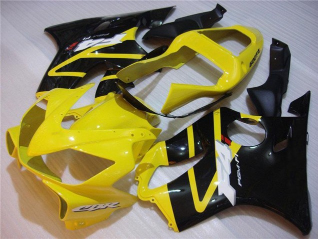 2001-2003 Yellow Glossy Black Honda CBR600 F4i Motorcycle Fairing Australia
