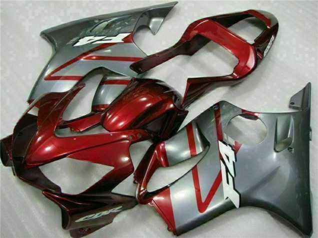 2001-2003 Silver Red Honda CBR600 F4i Motorcycle Fairing Kits Australia