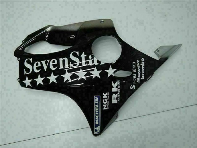 2001-2003 Glossy Black Silver SevenStars Honda CBR600 F4i Motorcycle Fairings Australia