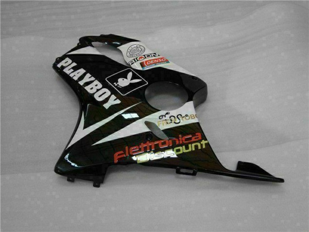 2001-2003 White Yellow Glossy Black Playboy Honda CBR600 F4i Motorcycle Fairings Australia