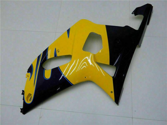 2001-2003 Yellow Dark Blue Glossy Black Suzuki GSXR 600/750 Motorcycle Fairings Australia