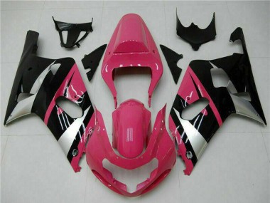 2001-2003 Pink Silver Glossy Black Suzuki GSXR 600/750 Motorcycle Fairings Australia