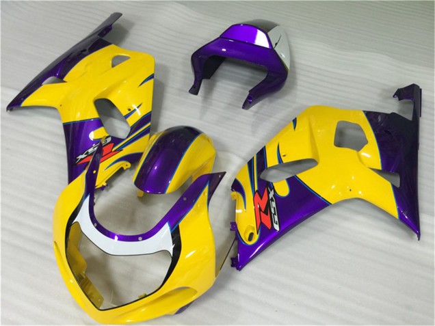 2001-2003 Yellow Purple Suzuki GSXR 600/750 Motorcycle Fairings Australia