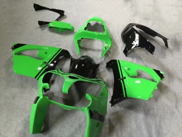 2002-2003 Green Glossy Black Kawasaki ZX9R Motorcycle Fairings Australia