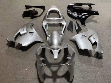 2002-2003 Silver Glossy Black Kawasaki ZX9R Motorcycle Fairings Australia