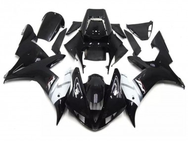 2002-2003 Glossy Black White Silver Yamaha YZF R1 Motorcycle Fairings Australia
