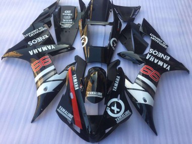 2002-2003 Glossy Black White Red Yamalube ENEOS Yamaha YZF R1 Motorcycle Fairings Australia