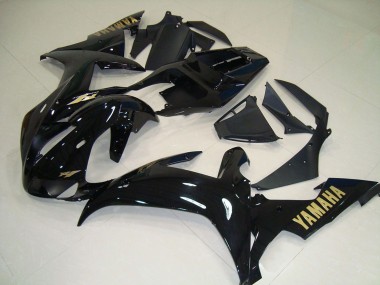 2002-2003 Glossy Black Gold Decals Yamaha YZF R1 Motorcycle Fairings Australia