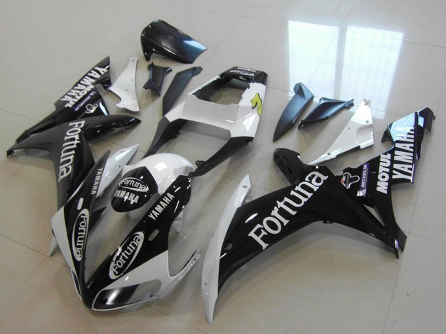 2002-2003 White Glossy Black Fortuna Motul Yamaha YZF R1 Motorcycle Fairings Australia