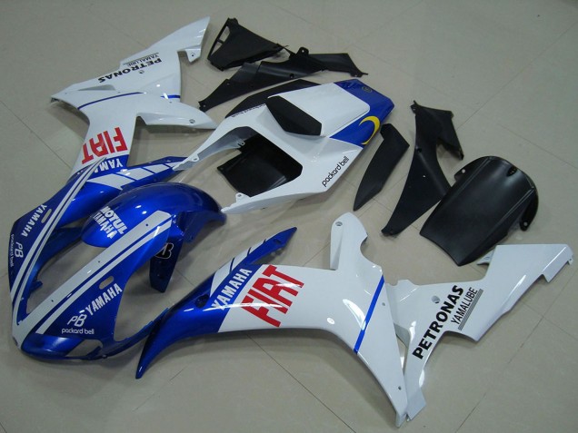 2002-2003 White Blue Red Fiat Yamaha YZF R1 Motorcycle Fairings Australia