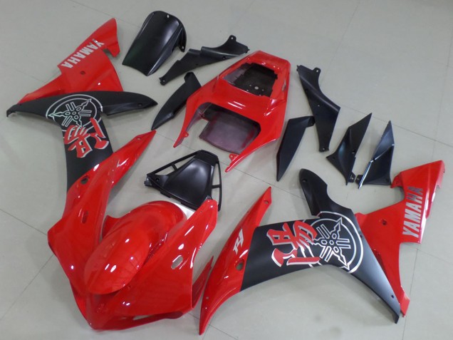 2002-2003 Red Matte Black Yamaha YZF R1 Motorcycle Fairings Australia