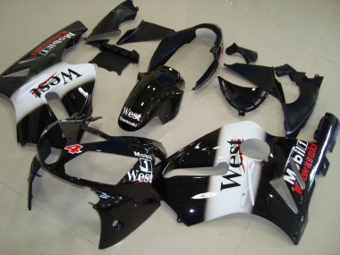 2002-2006 Glossy Black White West Red Kawasaki ZX12R Motorcycle Fairings Australia
