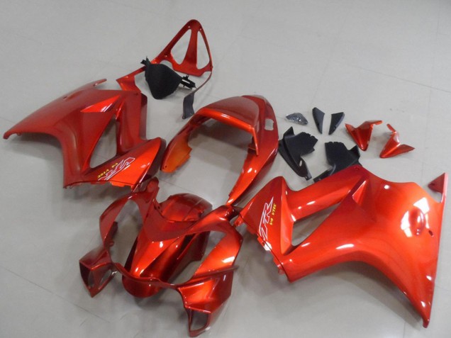 2002-2013 Orange Honda VFR 800 Motorcycle Fairings Australia