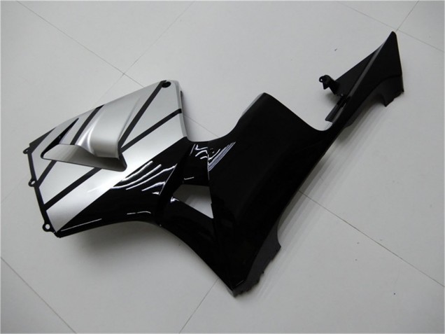 2003-2004 Silver Glossy Black Stripe Honda CBR600RR Motorcycle Fairings Australia
