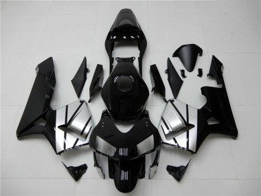 2003-2004 Silver Glossy Black Stripe Honda CBR600RR Motorcycle Fairings Australia