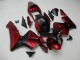 2003-2004 Red Matte Black Stripe Honda CBR600RR Motorcycle Fairings Australia
