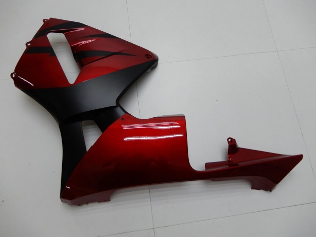 2003-2004 Red Matte Black Stripe Honda CBR600RR Motorcycle Fairings Australia