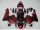 2003-2004 Red Matte Black Stripe Honda CBR600RR Motorcycle Fairings Australia