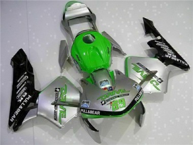 2003-2004 Silver Green Glossy Black Honda CBR600RR Motorcycle Fairing Australia
