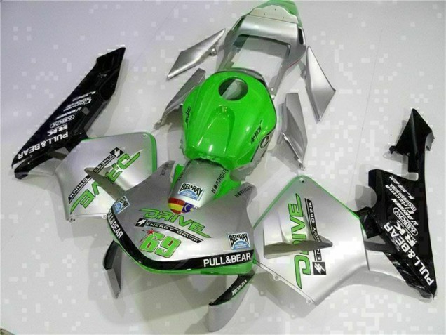 2003-2004 Silver Green Glossy Black Honda CBR600RR Motorcycle Fairing Australia