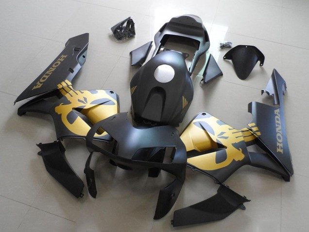 2003-2004 Matte Black Gold Honda CBR600RR Motorcycle Fairings Australia