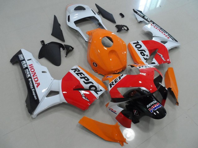 2003-2004 Orange White Red Glossy Black Repsol HRC Honda CBR600RR Motorcycle Fairings Australia