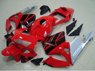 2003-2004 Red Silver Glossy Black Honda CBR600RR Motorcycle Fairings Australia