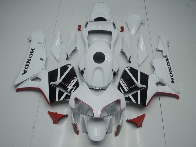 2003-2004 White Glossy Black Honda CBR600RR Motorcycle Fairing Australia