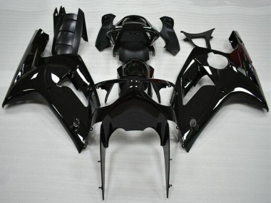 2003-2004 Glossy Black Kawasaki ZX6R Motorcycle Fairing Australia