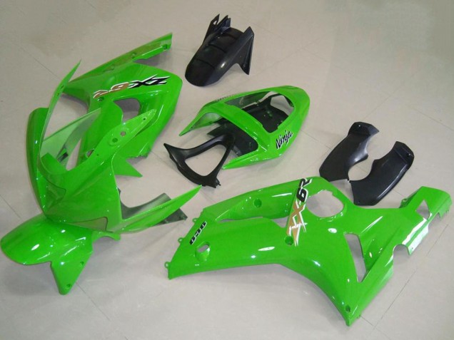 2003-2004 Green Kawasaki ZX6R Motorcycle Fairings Australia