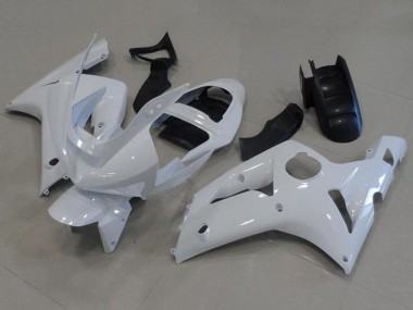 2003-2004 White Kawasaki ZX6R Motorcycle Fairings Australia