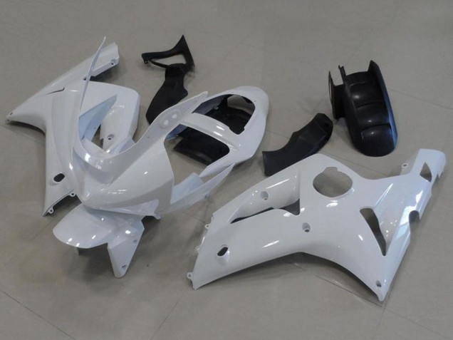 2003-2004 White Kawasaki ZX6R Motorcycle Fairings Australia