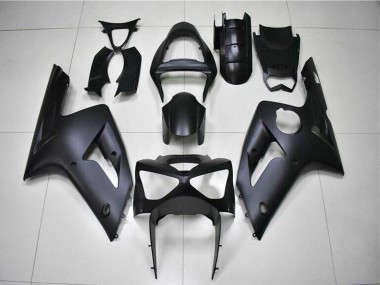 2003-2004 Matte Black Kawasaki ZX6R Motorcycle Fairings Australia