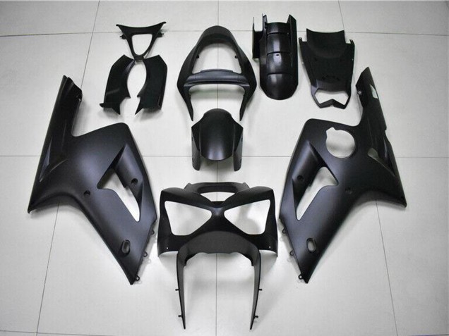 2003-2004 Matte Black Kawasaki ZX6R Motorcycle Fairings Australia