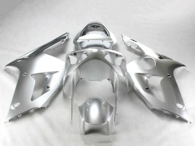 2003-2004 Silver Kawasaki ZX6R Motorcycle Fairing Kits Australia