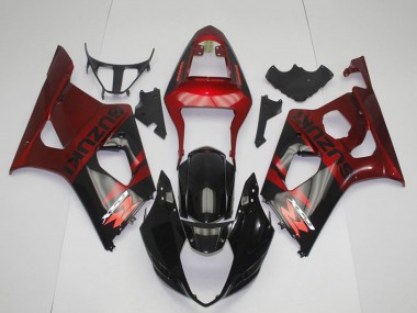 2003-2004 Red Glossy Black Suzuki GSXR 1000 Motorcycle Fairing Australia